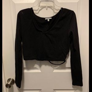 Charlotte Russe long sleeve crop top